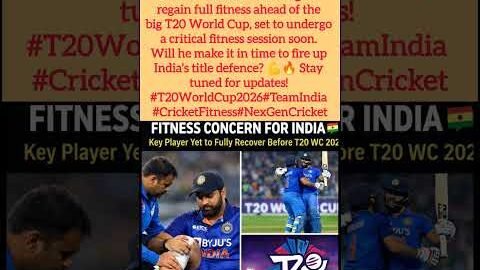 India’s T20 WC 2026 in Danger? Star Injury Scare! 😱 #shorts #indiacricketnews #uk #usa #england #aus