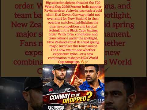 Conway Dropped? Ashwin Sparks NZ World Cup Shock #shorts #conway #uk #usa #australia #canada #london