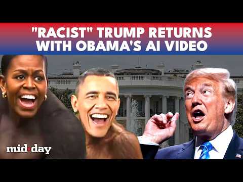 Trump Turns Barack & Michelle Obama into MONKEYS; Internet Labels him Racist | WATCH NOW