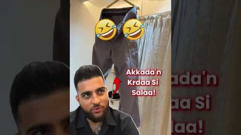 Dekho Aujle Ne tangta 🤣 #karanaujla #viral #shorts #trending #funny #shortsfeed #newpunjabisong