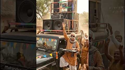 “ये Thar नहीं… चलता-फिरता DJ है 😂🔥” #desi #dj #shorts #youtubeshorts #jugaad