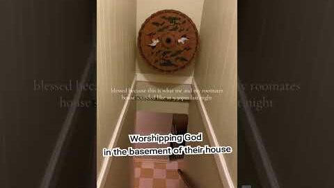 Worshiping God in the basement of their house #share #shorts #trending #viral #worship #jesuschrist