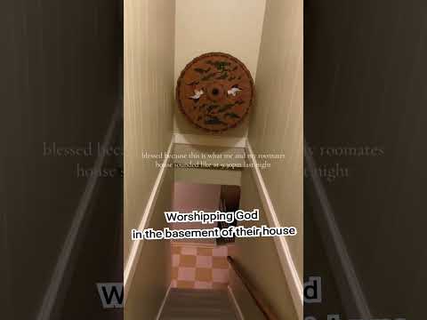 Worshiping God in the basement of their house #share #shorts #trending #viral #worship #jesuschrist