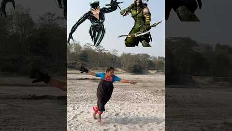 Desi Aunty vs Catwoman and Green Arrow Spectacular Performance! đ #catwoman #greenarrow #viral