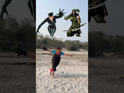 Desi Aunty vs Catwoman and Green Arrow  Spectacular Performance! 🎭  #catwoman  #greenarrow #viral
