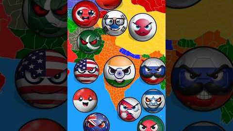 India vs Pakistan friends #shorts #viral #countryballs #indiacountryball #animation #map