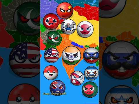 India vs Pakistan friends #shorts #viral #countryballs #indiacountryball #animation #map