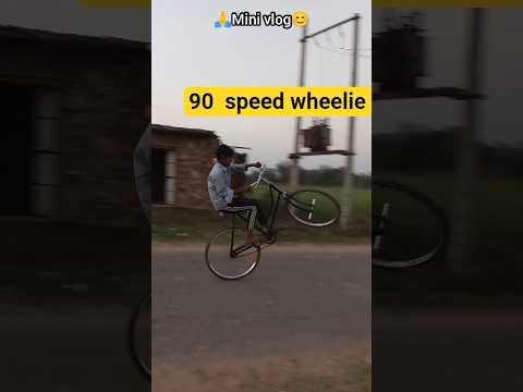 देसी साइकिल से WHEELIE 😎 | Mini Vlog