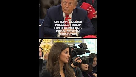 Kaitlan Collins presses Trump over concerns from Epstein survivors