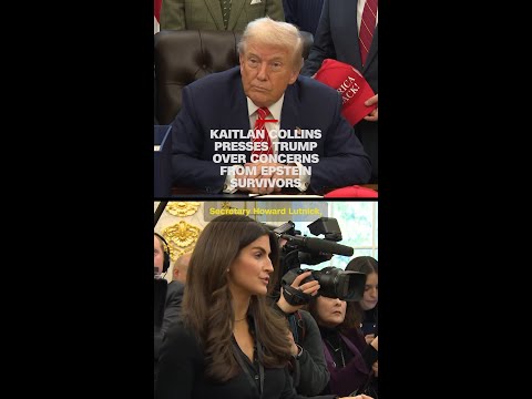 Kaitlan Collins presses Trump over concerns from Epstein survivors