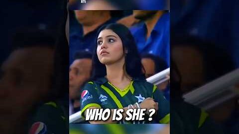 Who Is the Pakistani Girl Going Viral in India vs Pakistan Match?🤔 #shorts #cricket
