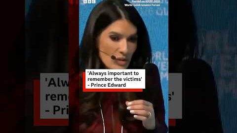 Prince Edward says remember victims after Epstein files released. #BBCNews