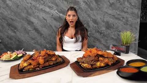 ‘BEAT THE GRILL’ UNDEFEATED DESI MIXED GRILL MADE FOR 8 PEOPLE! | @LeahShutkever