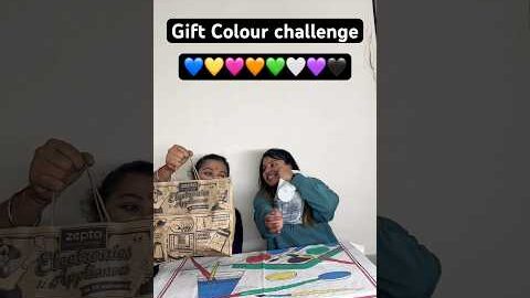 Colour Gift challenge 🥰 #colourchallenge #challenge #desi #shorts #viralshorts