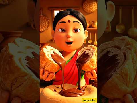 5Mins recipe Chocolate Bread Rolls😋#ai #villagecooking #viralshorts #desi