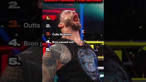 Ranking WWE Wrestlers Countering the spear