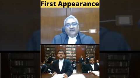 First Appearance in MP HIGH COURT #law #judge #advocate #younglawyers #shorts