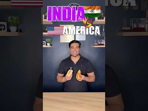 India Vs USA🌭#food #foodie #foodvlog #minivlog #india #usa #cricket #indianfood #snacks #shorts