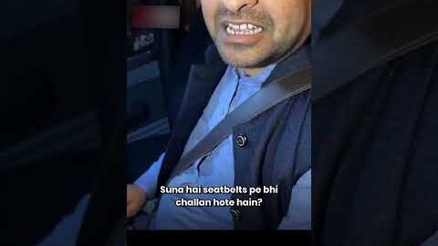 Desi Jugaad: The Ultimate Seatbelt Hack to Avoid a Traffic Challan! ๐๐