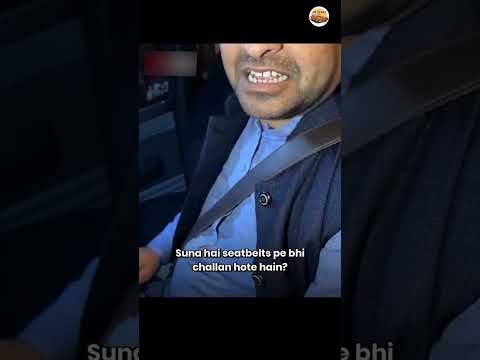Desi Jugaad: The Ultimate Seatbelt Hack to Avoid a Traffic Challan! 😂🚗