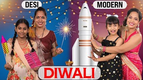 Maa Beti On Diwali – Desi vs Modern Mom | Family Sketch Comedy | ShrutiArjunAnand