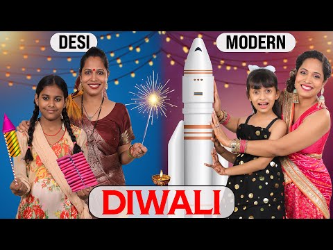 Maa Beti On Diwali – Desi vs Modern Mom | Family Sketch Comedy | ShrutiArjunAnand