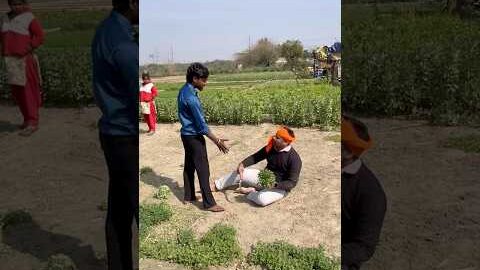 किसान के खेत में चोरी करता हुआ पकड़ा गया 😳 #farmer #desi #viral #viralvideo #ytshorts #shorts