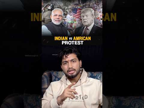 Indian V/S American Protest 😱 #indiangovernment #politics #epsteinfiles #protest #viral #shorts