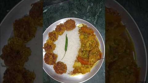 आज का देसी खाना 😋||Today’s Desi Lunch Thali 👌||#shorts #ytshorts #cookwithrita #lunch #lunchtime