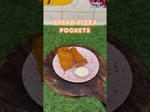 Bread Pizza Pockets 🍞🍕 #shorts #recipe #cooking #bread #veg #pizza #pizzapockets #breadpizza