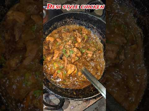 Desi style chicken recipe ♥️#cooking #food #satyamgoit#viral #trending