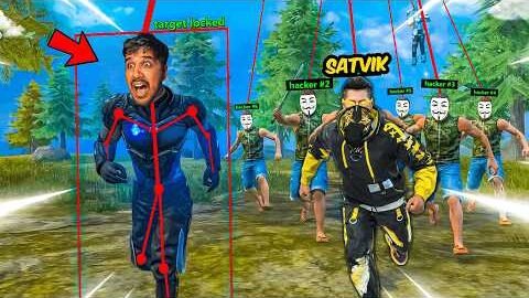YOUTUBERS  vs  99 HACKERS  😂 Desi Gamers X Satvik 🔥 Free Fire