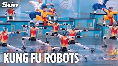 China’s humanoid robots perform incredible martial arts stunts for Chinese New Year