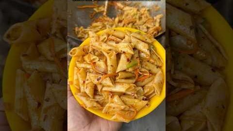 Street Style Desi Pasta😋❤️ at just ₹40/- #shorts #pasta #indianstreetfood