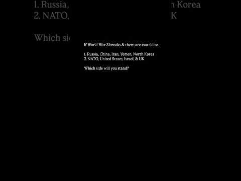 World War 3: Which Side Would You Choose? 🌍⚔️ #shortsfeed#Russia#China#USA#Israel#UK#NorthKorea#Iran