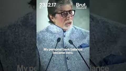 Amitabh Bachchan shares his bankruptcy story.
