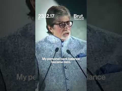 Amitabh Bachchan shares his bankruptcy story.