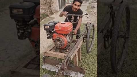 Low-Cost Desi Jugad Grass Cutting Machine for Small Farmers #desi jugad #shorts viral