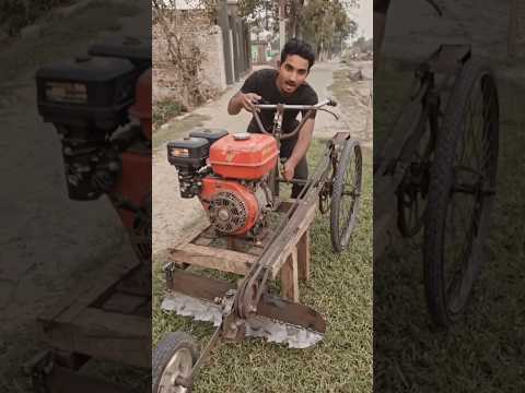 Low-Cost Desi Jugad Grass Cutting Machine for Small Farmers #desi jugad #shorts viral