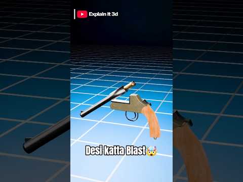Why Desi Katta Blasts in Hand 💥 | Mirzapur Style 3D Explanation | Science Behind Gun Explosion