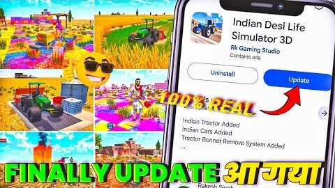 ЁЯФе FINALLY UPDATE рдЖ рдЧрдпрд╛ ЁЯШН INDIAN DESI LIFE SIMULATOR 3D | HOLI SPECIAL & FARMING TRACTOR GAME UPDATE