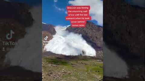 Briton survives huge avalanche – and he filmed it