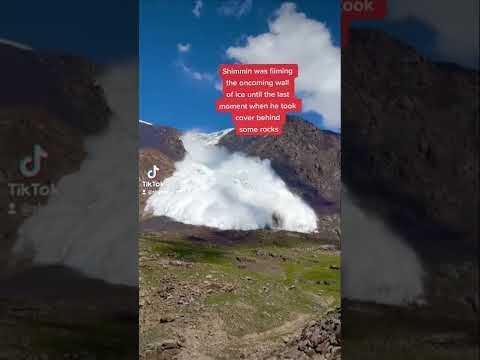 Briton survives huge avalanche – and he filmed it