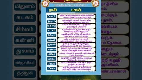 rasi palan today | 04:03:2026 |rasi palan tamil |ராசி பலன் இன்று | homam & pooja service | #shorts