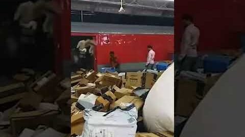 Viral video shows hundreds of parcels being thrown out of train carelessly