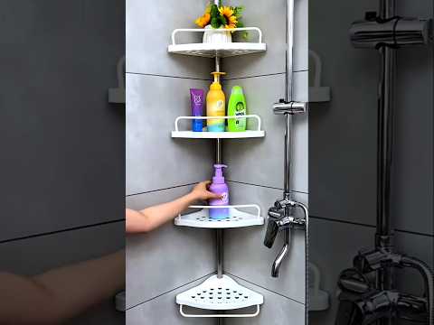 Bathroom Corner Extension Rod Shelf #gadgets#viral#trending#kitchengadgets#batroomstogestond#shorts