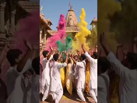 Joy of Colours💙💙🌊🌊🌊#radhakrishna #love #bhakti #funny #trending #sanatandharma #india #shorts#short