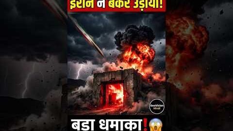 ईरान ने इजराइल के सीक्रेट बंकर को उड़ाया! 😱 बड़ा धमाका #trending #breakingnews #viral #news #shorts