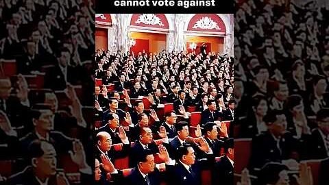 One Vote Only: North Korea’s Parliament #shorts #fyp #viral