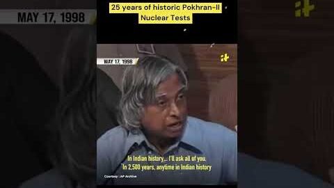 25 Years Of Historic Pokhran-II Nuclear Tests – Status | #Shorts